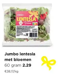 Jumbo Jumbo lentesla met bloemen aanbieding