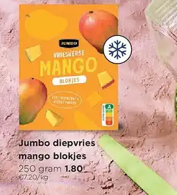 Jumbo Jumbo diepvries mango blokjes aanbieding