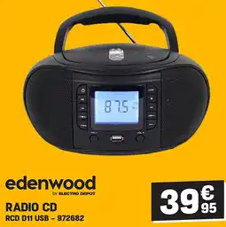 Electro Depot RADIO CD 95 aanbieding