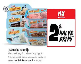 Jumbo Ijsboerke roomijs aanbieding