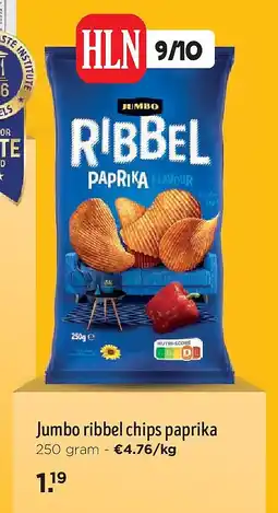 Jumbo Jumbo ribbel chips paprika aanbieding