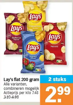 Albert Heijn Lay's flat 200 gram aanbieding