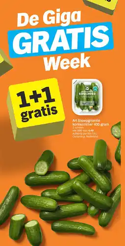 Albert Heijn AH Snoepgroente komkommer 400 gram aanbieding