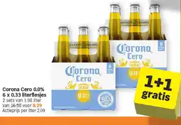 Albert Heijn Corona Cero 0.0% 6 x 0.33 literflesjes aanbieding