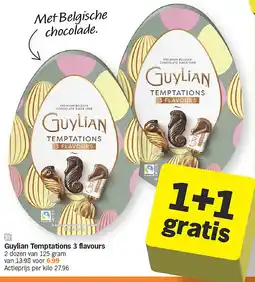 Albert Heijn Guylian Temptations 3 flavours aanbieding