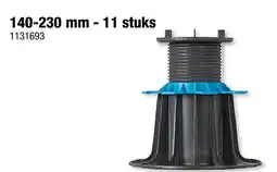 Hubo tegeldrager regelbaar 140-230 mm 11 stuks aanbieding