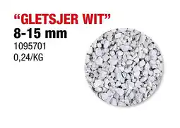 Hubo “GLETSJER WIT” 8-15 mm aanbieding