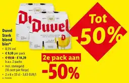 Lidl Sterk blond bier aanbieding