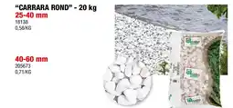 Hubo “CARRARA ROND” - 20 kg 25-40 mm aanbieding