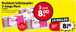 Kruidvat Kruidvat toiletpapier 3-laags Maxi aanbieding