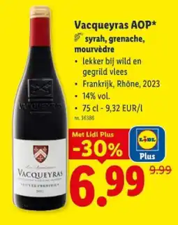 Lidl Vacqueyras AOP aanbieding