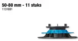 Hubo tegeldrager regelbaar 50-80 mm 11 stuks aanbieding