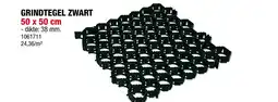 Hubo GRINDTEGEL ZWART 50 x 50 cm aanbieding