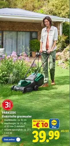 Lidl Elektrische grasmaaier aanbieding