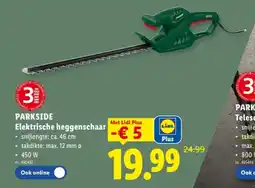 Lidl Elektrische heggenschaar aanbieding