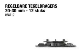 Hubo Tegeldrager regelbaar 20-30 mm 12 stuks aanbieding