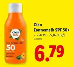 Lidl Zonnemelk SPF 50+ aanbieding