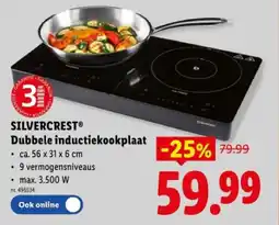 Lidl Dubbele inductiekookplaat aanbieding