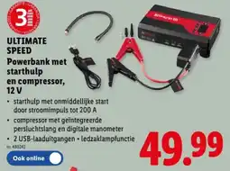 Lidl Powerbank met starthulp en compressor, 12 V aanbieding