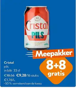 OKay Cristal pils in blik 33 cl aanbieding