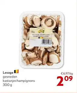 OKay Lesage gesneden kastanjechampignons 300 g aanbieding