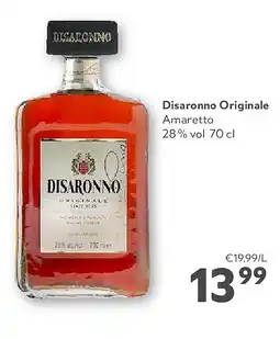 OKay Disaronno Originale Amaretto 28 % vol 70 cl aanbieding