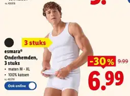 Lidl Onderhemden, 3 stuks aanbieding