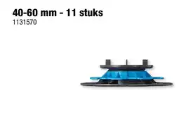 Hubo tegeldrager regelbaar 40-60 mm 11 stuks aanbieding