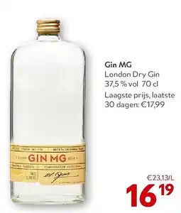 OKay Gin MG London Dry Gin 37,5 % vol 70 cl aanbieding