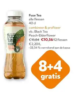OKay Fuze Tea Black Tea Peach-Elderflower aanbieding
