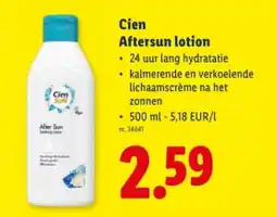 Lidl Aftersun lotion aanbieding