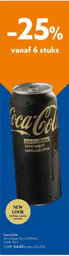 OKay Coca-Cola Zero Sugar Zero Caffeine in blik 33 cl aanbieding