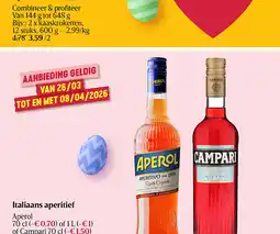 Delhaize Italiaans aperitief aanbieding
