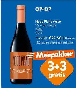 OKay Nodo Piano rosso Vino da Tavola Italië 75 cl aanbieding