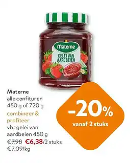 OKay Materne gelei van aardbeien 450 g aanbieding