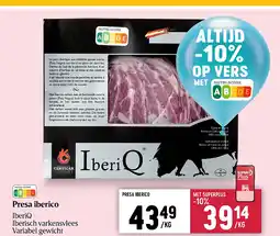 Delhaize Presa iberico aanbieding