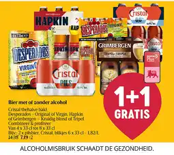 Delhaize Bier met of zonder alcohol aanbieding