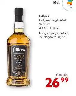 OKay Filliers Belgian Single Malt Whisky 43 % vol 70 cl aanbieding