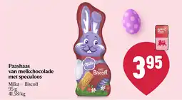 Delhaize Paashaas van melkchocolade met speculoos aanbieding