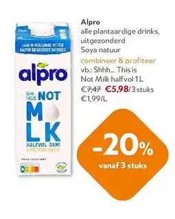 OKay Alpro Shhh... This is Not Milk halfvol 1 L aanbieding