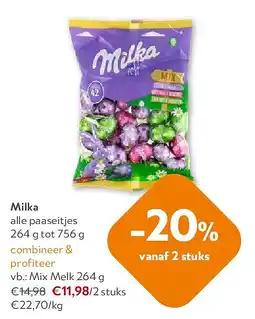 OKay Milka Mix Melk 264 g aanbieding