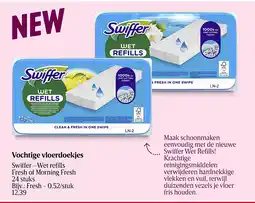 Delhaize Vochtige vloerdoekjes aanbieding