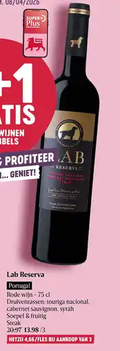 Delhaize Lab Reserva aanbieding