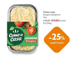 OKay Come a casa lasagne bolognese 1 kg aanbieding