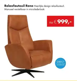 Woonsquare Relaxfauteuil Reno aanbieding