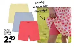 Wibra Korte legging aanbieding