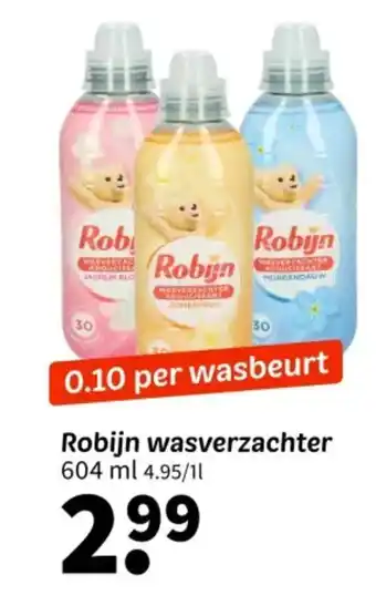 Wibra Robijn wasverzachter aanbieding