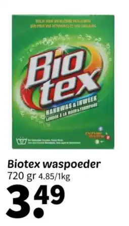 Wibra Biotex waspoeder aanbieding