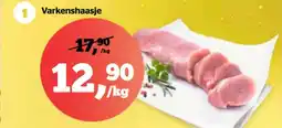 Spar Varkenshaasje aanbieding
