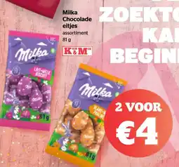 Spar Milka Chocolade eitjes aanbieding